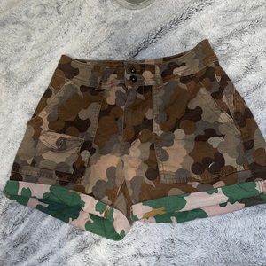 Anthropologie Camoflauge Jean Shorts Size 25
